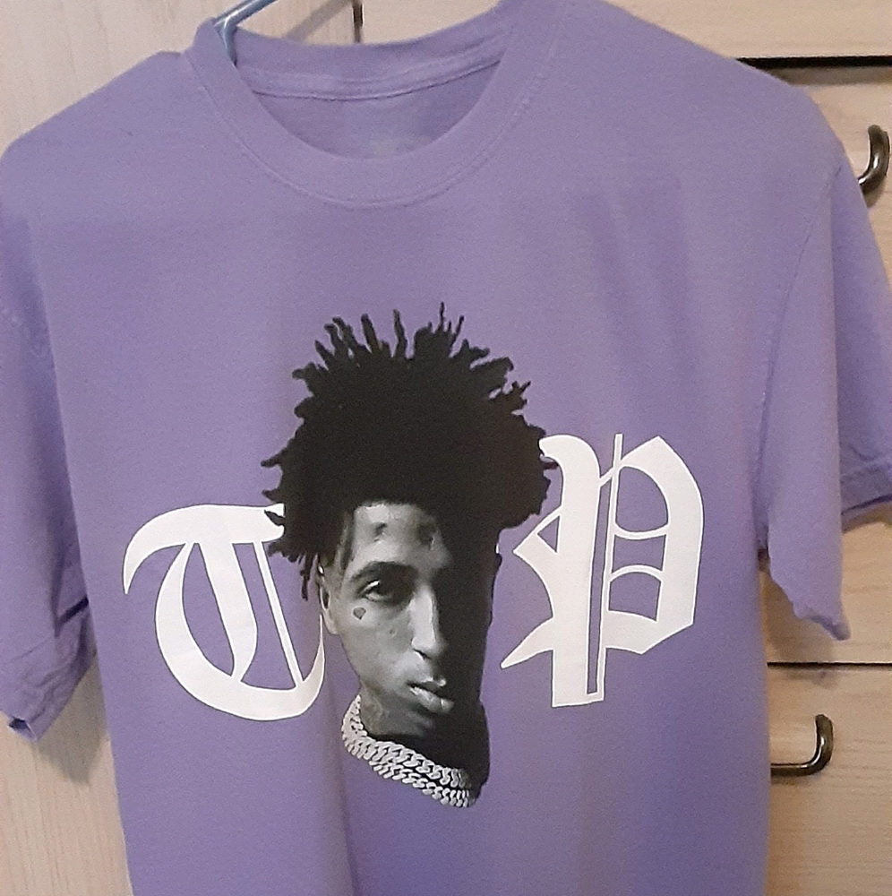 Med Purple YoungBoy NBA  X Vlone Peace Hardly Tee